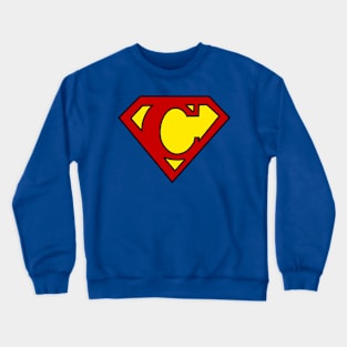 Superhero Symbol Letter C Crewneck Sweatshirt